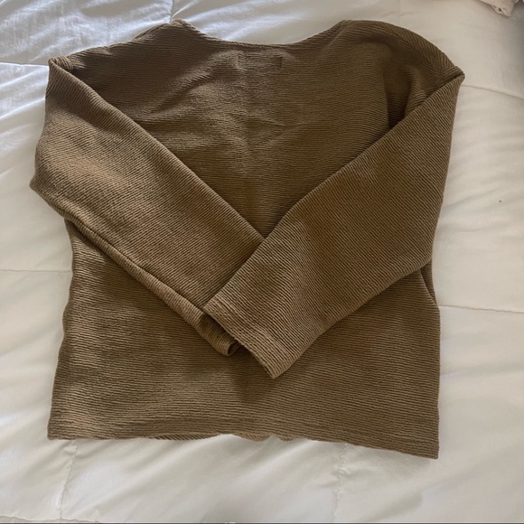 Madewell Texture & Thread Tie Front Top - Picture 4 of 5